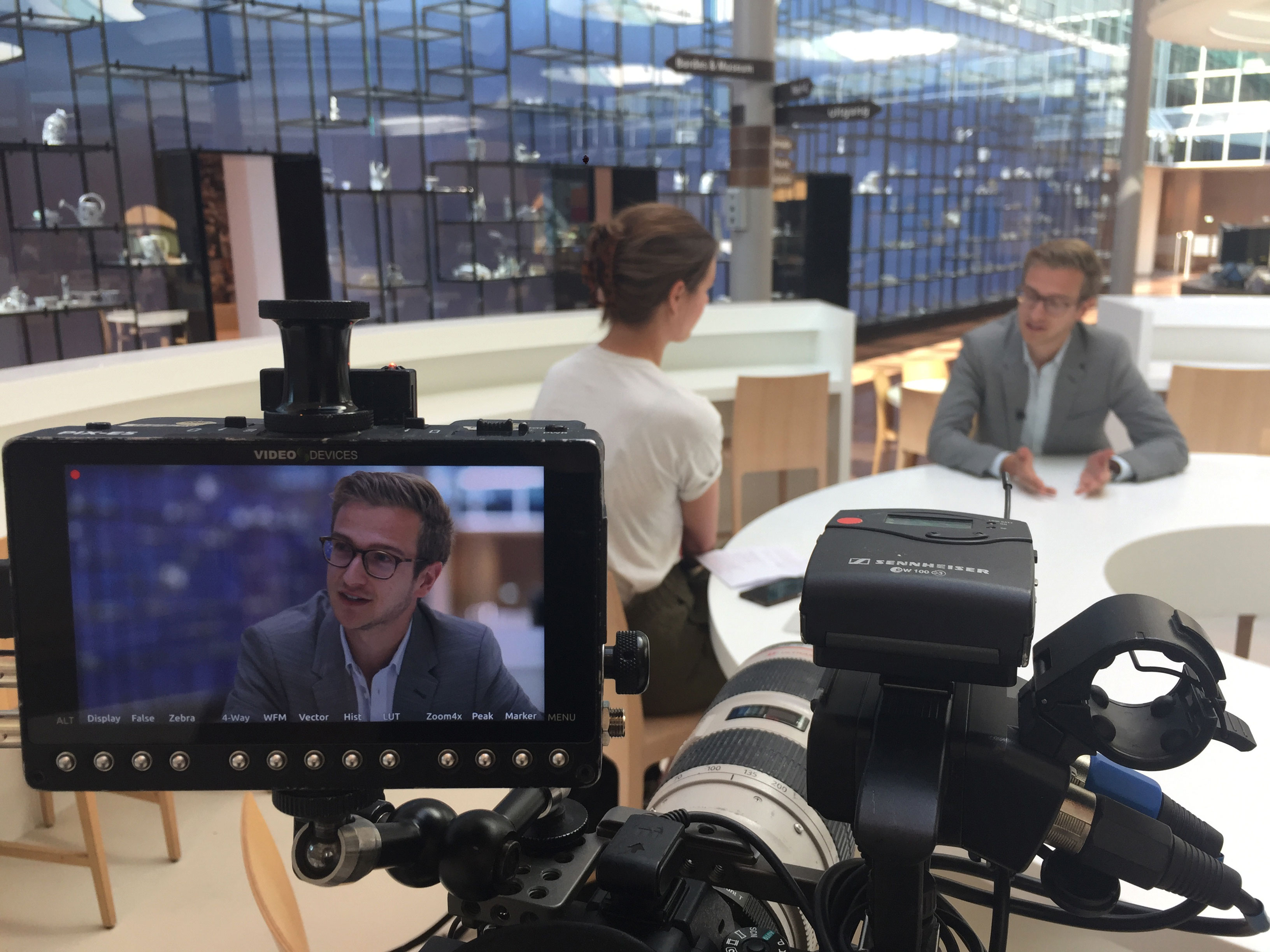 ilovework tijdens een videoproductie