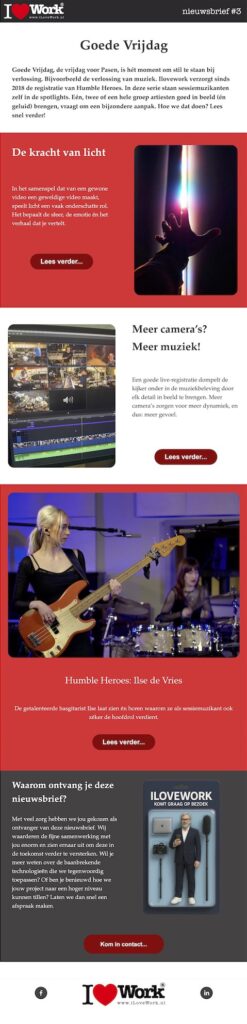 Nieuwsbrief I Love Music Production
